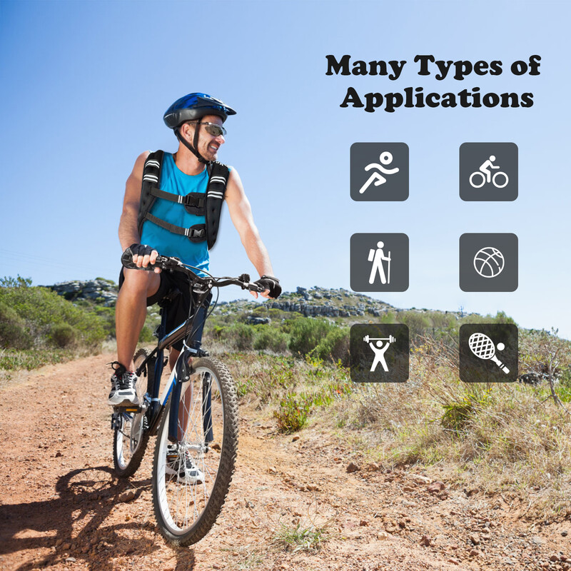 Justerbar viktväst 5 kg med reflexer och ficka