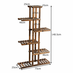Blomställning i trä för inomhus och utomhusbruk 75x25x140cm