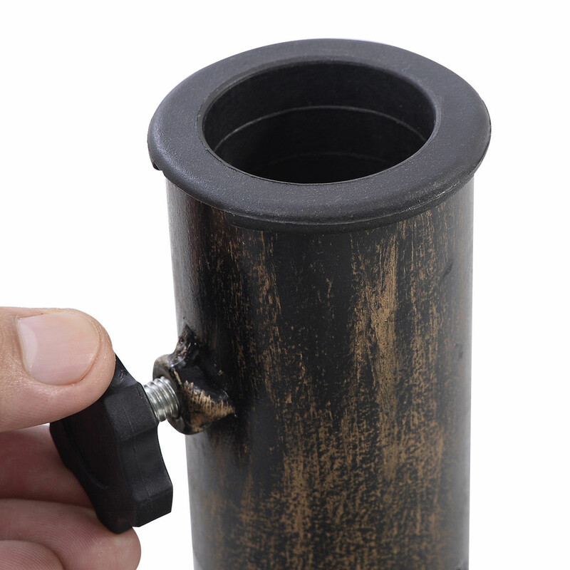 Stabil parasollhållare i gjutjärn för 38-48 mm stänger