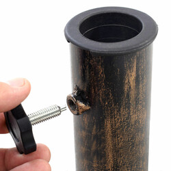 Stabil parasollhållare i gjutjärn för 38-48 mm stänger