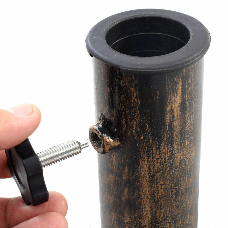 Stabil parasollhållare i gjutjärn för 38-48 mm stänger