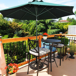 Stabil parasollhållare i gjutjärn för 38-48 mm stänger