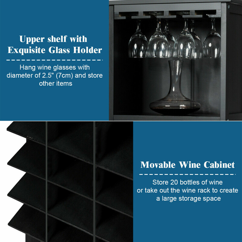 Vinhylla i trä med kolonial stil och svart finish