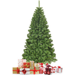 Konstgjord julgran 180 cm med metallfot grön