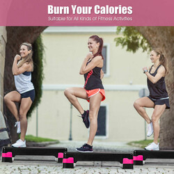 Justerbar aerobic stepbräda för hemmaträning med halkfri yta