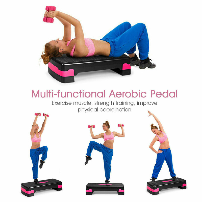 Justerbar aerobic stepbräda för hemmaträning med halkfri yta