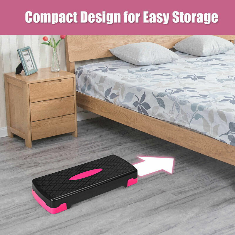 Justerbar aerobic stepbräda för hemmaträning med halkfri yta