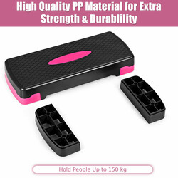 Justerbar aerobic stepbräda för hemmaträning med halkfri yta