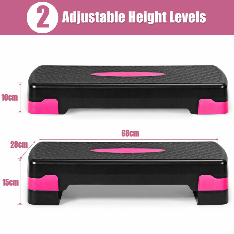 Justerbar aerobic stepbräda för hemmaträning med halkfri yta