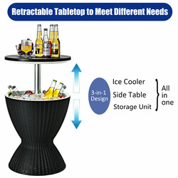 3-i-1 kylbox och sidobord med justerbar höjd