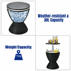 3-i-1 kylbox och sidobord med justerbar höjd
