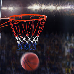 Väggmonterad basketkorg för inomhus och utomhus spel