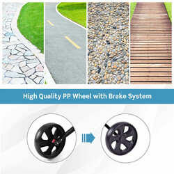 Hopfällbar tvåhjulig golftrolley med resultattavla svart