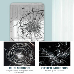 2 i 1 helkroppsspegel fristående och väggmonterad vit