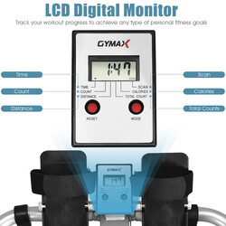 Hydraulisk roddmaskin med LCD-display för effektiv helkroppsträning