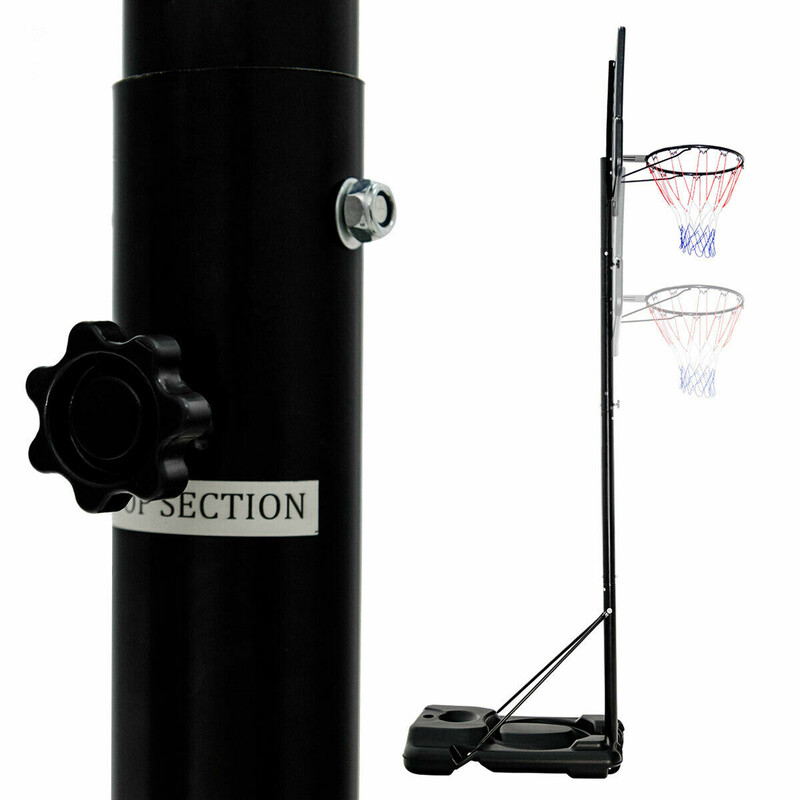 Höjdjusterbar basketställning med hjul för barn och vuxna