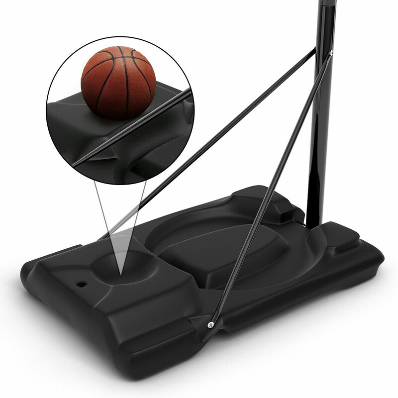 Höjdjusterbar basketställning med hjul för barn och vuxna