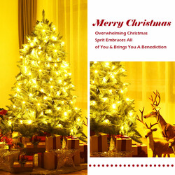 150 cm konstgjord julgran med metallstativ grön