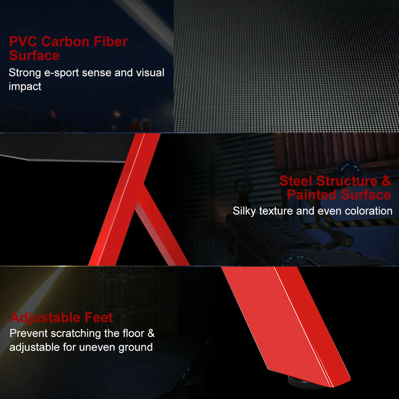 Gamingbord med hörlurshållare och musmatta i rosa och svart