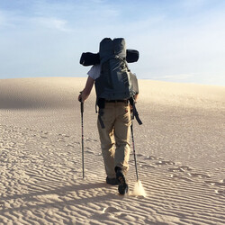 Justerbara vandringsstavar 2-pack 66-137 cm svart aluminium