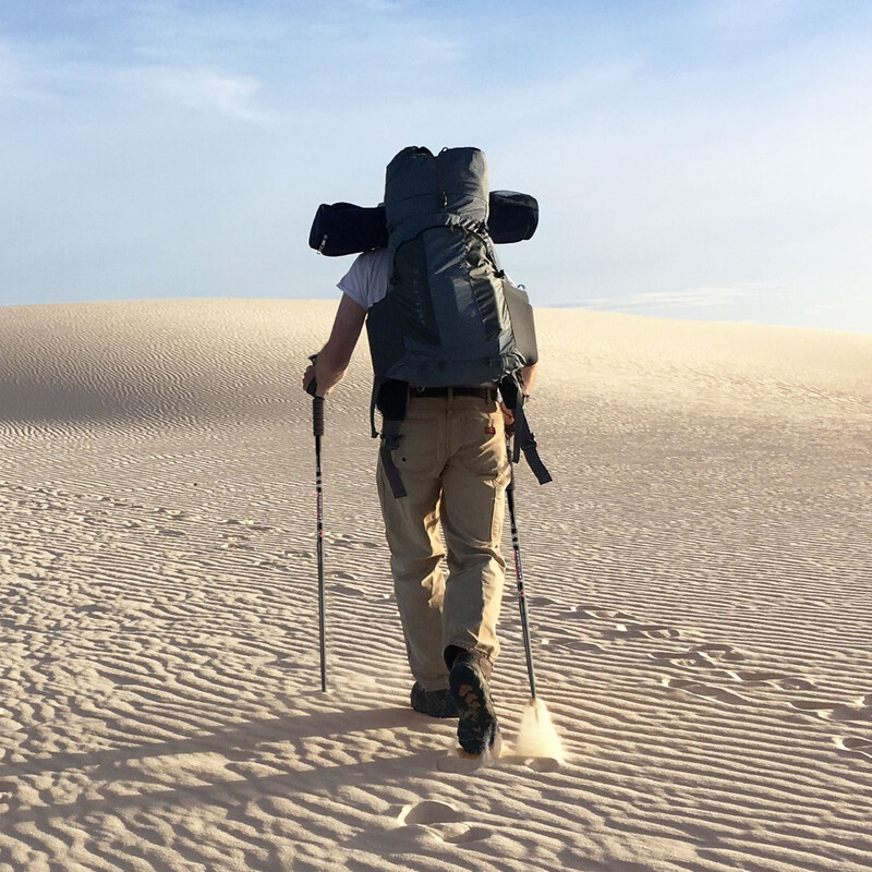 Justerbara vandringsstavar 2-pack 66-137 cm svart aluminium