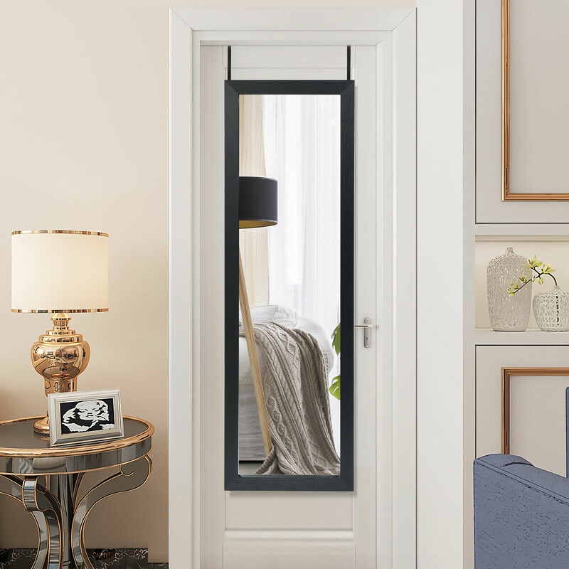 Helkroppsspegel med justerbara krokar för sovrum