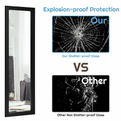 Helkroppsspegel med justerbara krokar för sovrum