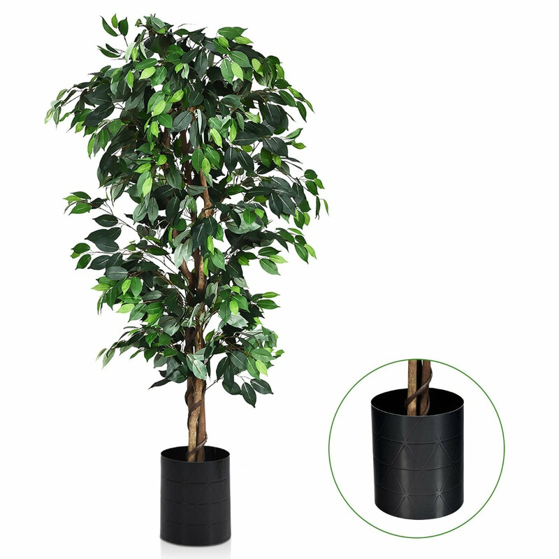 Konstgjord ficusväxt 180 cm med naturlig stam och 1008 blad