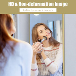 Höj- och sänkbar helkroppsspegel med guldram 37x120 cm