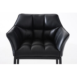 Elegant barstol med konstläder och stabil fyrbent ram