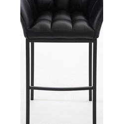 Elegant barstol med konstläder och stabil fyrbent ram