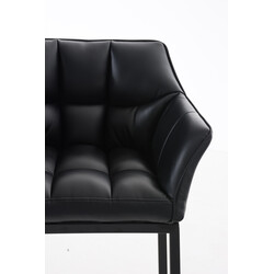 Elegant barstol med konstläder och stabil fyrbent ram