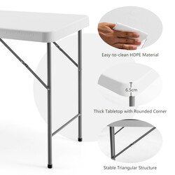 Hopfällbart fiskrengöringsbord med ho och kran