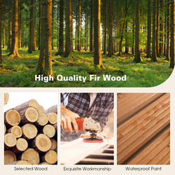 Rullbar väderbeständig trägångväg för utomhusbruk 245x43 cm