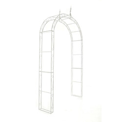 Stabil och dekorativ rosenbåge i hållbart järn för trädgården