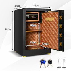 Säkerhetsskåp 42,5 L stål med digitalt lås och nyckel