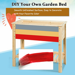 Odlingsbänk i trä med förvaringshylla för växter, 92 x 41 x 81 cm