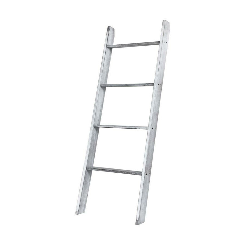 Handdukshållare fyranivåers förvaringsstege i trä 50 x 7