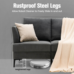 Modernt grått tvåsitssoffa med ergonomisk design och avtagbara kuddar