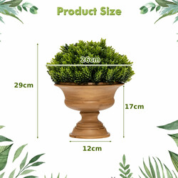 4-pack konstgjorda mini-granar med vintagekrukor för inomhusbruk