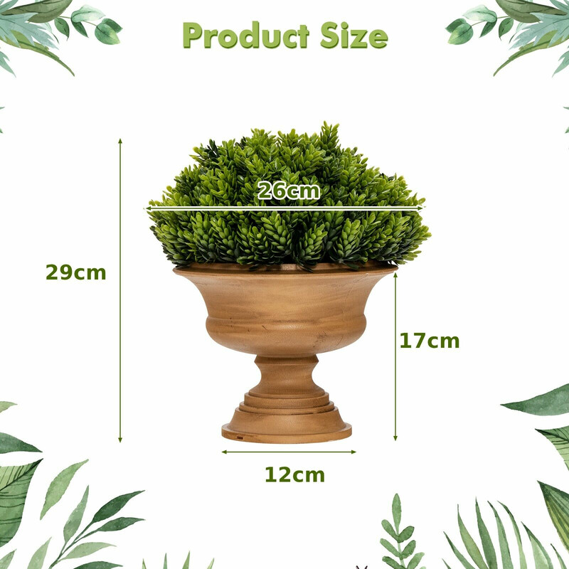 4-pack konstgjorda mini-granar med vintagekrukor för inomhusbruk