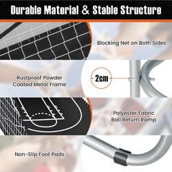 Vikbart basketspel med två korgar och digital poängräkning för flera spelare