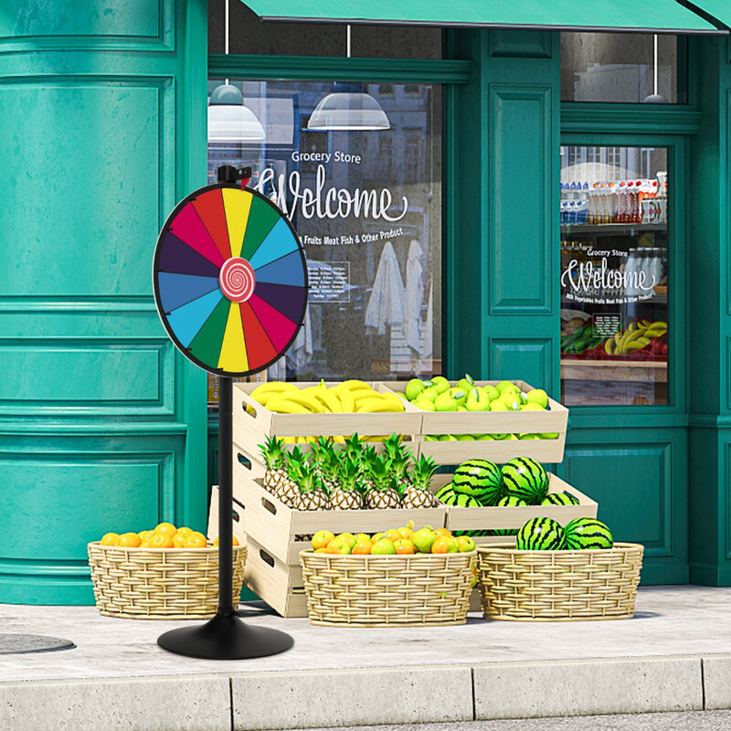 Lyckohjul med ställning 60 cm höj- och sänkbar för evenemang och mässor