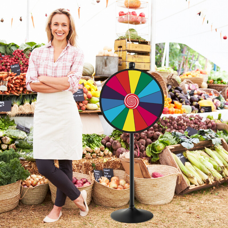 Lyckohjul med ställning 60 cm höj- och sänkbar för evenemang och mässor