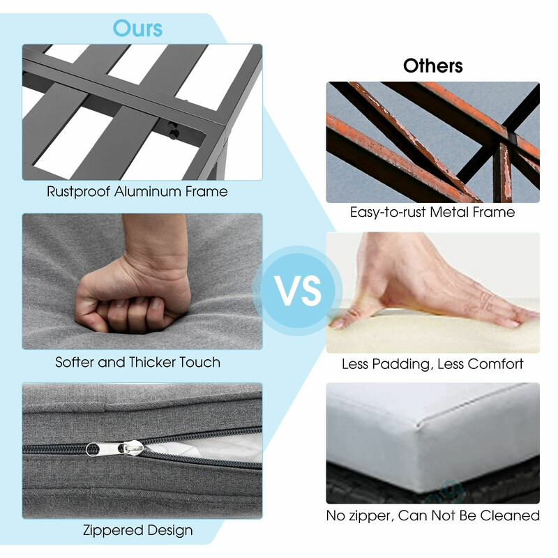 Lounge-set i aluminium för trädgård, 4-5 personer, grå trädgårdsmöbler med justerbar soffa