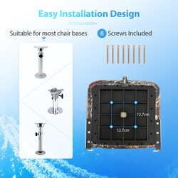 2-pack vikbar båtbänk med skumstoppning och aluminiumgångjärn i kamouflagefärg