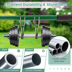 Grön gräsmatteutjämnare med ergonomiskt handtag och hållbar metallkonstruktion 75 x 25 cm