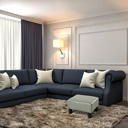 Fotpall sittpall i röd med träram och PU-överdrag 40 x 30 x 24 cm