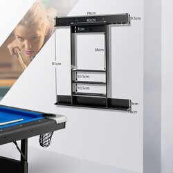 Väggmonterad köhållare i furu för 8 köer med stilren design