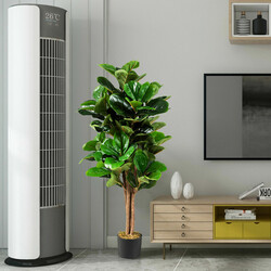 Konstgjort fikonträd 120 cm med kruka för inomhus och utomhus bruk